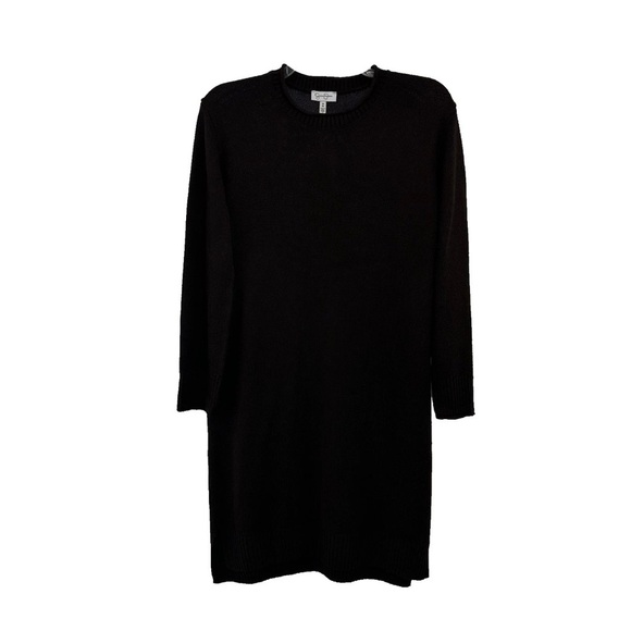 NWT Jessica Simpson Womens Medium Brown Sweater Sheath Dress Long Sleeve Cozy - Picture 2 of 8